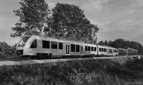 The first hydrogen fuel cell-powered train